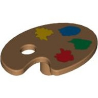 Lego malířská paleta barev, tělová tmavší (4615253, 6062750, 6345494)
